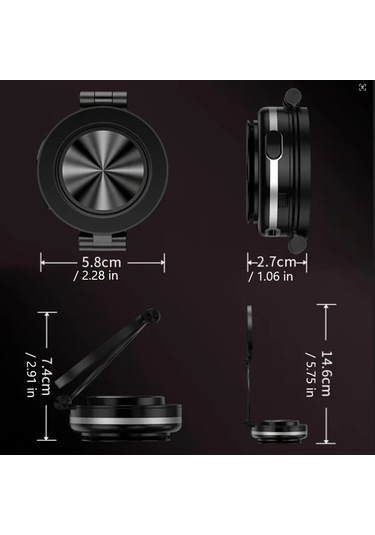 Motion003 Simli Manyetik Cep Telefonu Tutucu Araba Elektrikli Emme Kupasi Vakum İphone Uyumlu Telefon Tutucu