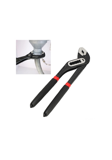 Xindoker 8 İnç Su Pompa Pense, 6 Seviye Ayar, 68mm Maksimum Açılım, Karbon Çelik Gövde, Pvc Kolu, Evsel Boru Tamiri, Somun-rıhtım Tutucu