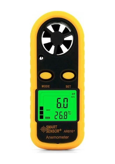 Smart Sensor Ar 816 Rüzgar Hızı Ve Sıcaklık Ölçer Anemometre N11.153