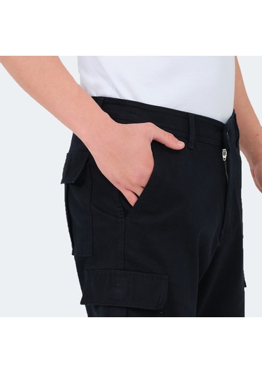 Slazenger EARNINGS Erkek Cepli Kargo Lacivert Şort