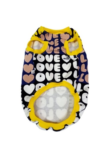 Love Desenli Kedi Köpek Kıyafeti Elbisesi