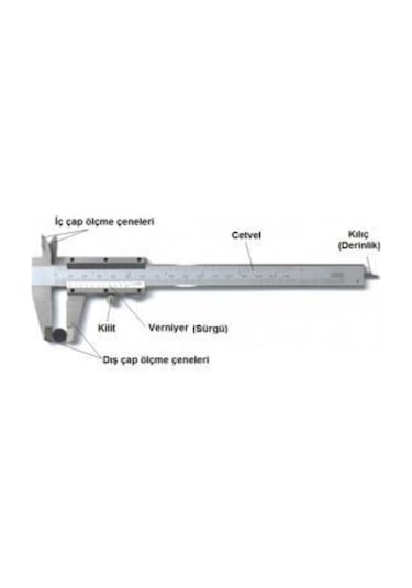 Merttools Mekanik Kumpas 150 Mm Metal Kasa 150mm 0,05mm