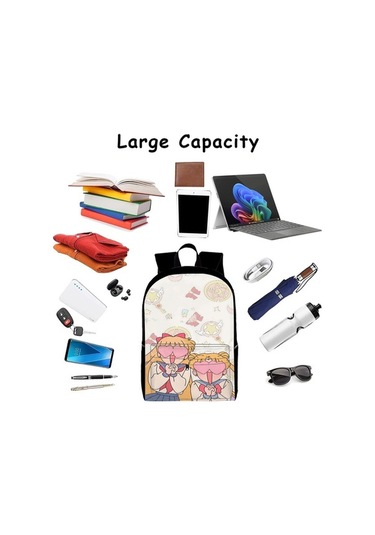 Trendooze Uygun, Siyah Siyah Sırt Seyahat, Sailor Organizasyon Moon Kawaii Karikatür, İş İnç İle, İçin, Genç, Dizüstü Çoklu Cf60 Çantası, Çalışması Bölmeleri Bilgisayara 15.6 Ma Siyah