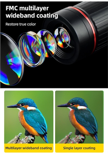 Youtek 18x Büyütmeli Profesyonel Telefon Teleskop Lens Seti - Tripod Ve Aksesuarlarla Tam Kiti