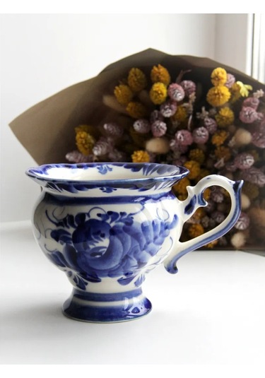 Terehoff Gzhel Fincanı 318317268 Cobalt Mavisi