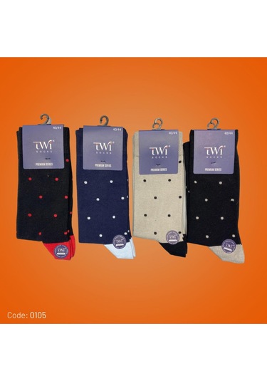 Twisocks Pamuk Soket Noktalı Desen Karışık Çorap 12'li - Karışık Gri