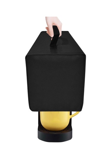 Homyl Kahve Makinesi Toz Geçirmez Kapak Aksesuar Koruyucu Siyah