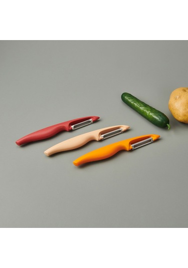 Pirge Pure Line Dişli Soyacak 19cm Kırmızı Kırmızı