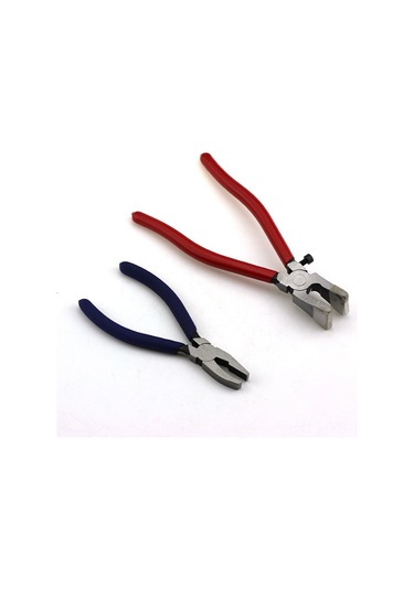 Yunboo 8 İnç Cam Kenar Düzeltici Pense, Kırmızı Saplı Ergonomik Tasarım, Cam İşleri İçin Hassas Kullanım, Dayanıklı Konstruksiyon