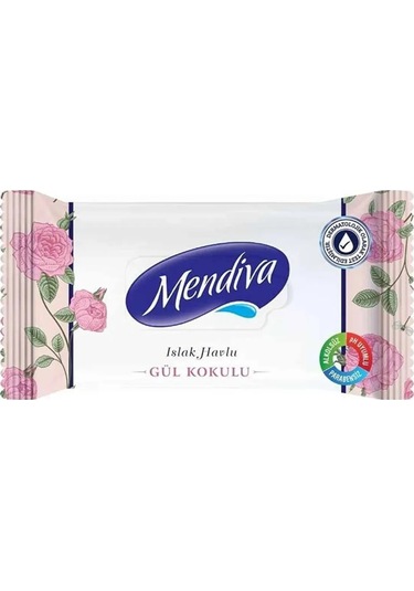 Mendiva Gül Kokulu Islak Havlu Mendil 60 Lı 10 Adet