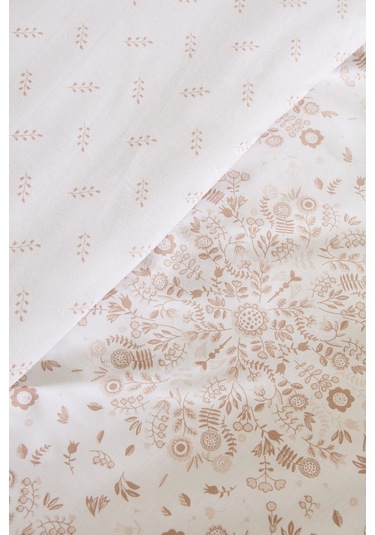 Kaşmir Home Grasy %100 Pamuk Çift Kişilik Nevresim Takımı Somon Somon