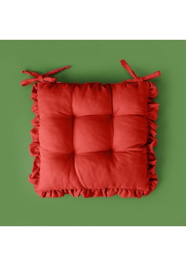 Evidea Soft Maia Sandalye Minderi - Kiremit - 40x40 Cm Kiremit