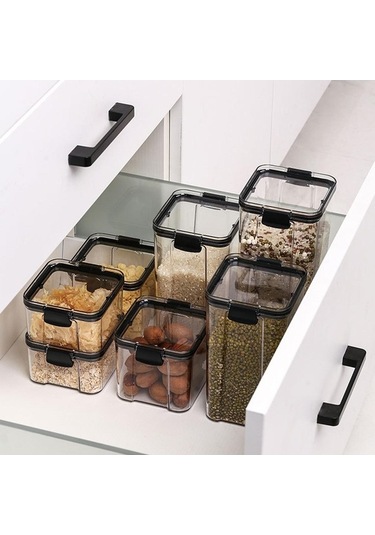 Pazly 1300 Ml Neme Dayanıklı Şeffaf Kavanoz Kapağı - Gıda Depolama Kavanozu Diğer