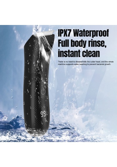 Erkekler İçin Su Geçirmez Ve Şarj Edilebilir Vücut Kılı Kesme Makinesi
