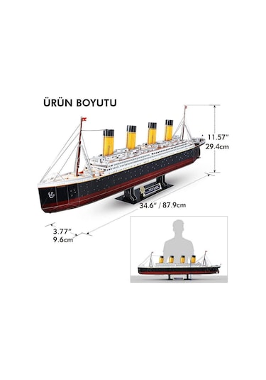 Cubicfun 3D Puzzle Titanic Led Işıklı L521H
