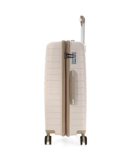 Ççs 5242 Polipropilen Körüklü Orta Boy Valiz-beyaz Beyaz