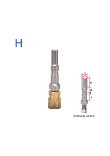 Anatoliadelight 1/4" Basınçlı Yıkama Püskürtme Tabancası, Karcher Hızlı Bağlantı Adaptörü Mavi