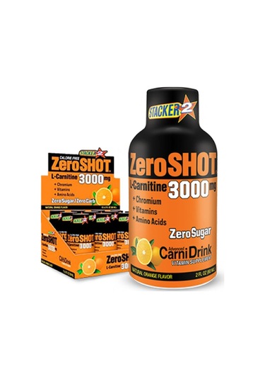 Zero Shot 60 Ml 3000mg L-carnitine 12 Adet - Portakal Aroma -