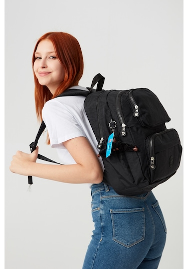 Nemo Bags Unisex Siyah Sırt Okul Laptop Seyahat Çantası