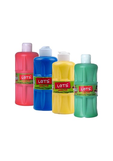 Lets Parmak Boyası 500ml 4lü Set 2 Çok Renkli