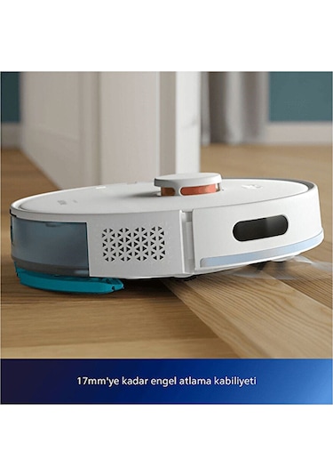 Philips HomeRun XU2000/22 2000 Serisi Aqua Akıllı Robot Süpürge Beyaz