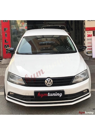 Volkswagen Jetta Mk6 2011-2014 Yarasa Ayna Kapağı. Parlak Siyah