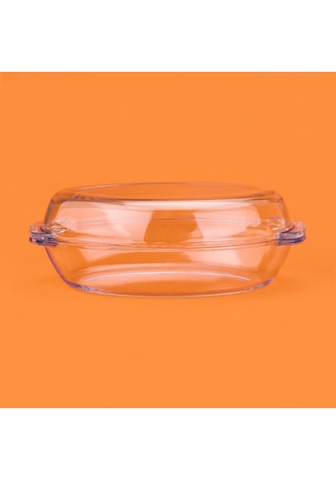 Masterchef Twin Isıya Dayanıklı Oval Cam Tencere Seti - Şeffaf Şeffaf