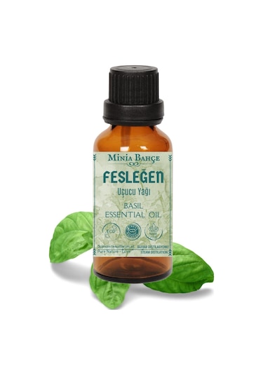 Minia Bahçe Fesleğen Uçucu Yağı %100 Saf 10 ML