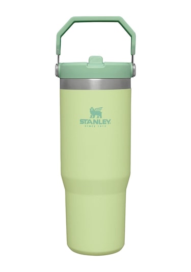 Iceflow Flip Straw Pipetli Termos Bardak, 0.89 Litre, Lime Yeşili Citron S
