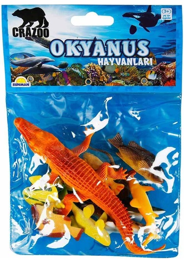 Okyanus Hayvanları Poşetli Hayvan Oyun Seti - Mavi Balina