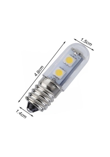 E14 Screw Light Led Refrigerator Light Bulb 1w 220v Ac 7 Light Smd 5050 Ampere Led Light Refrigerator Home Beyaz