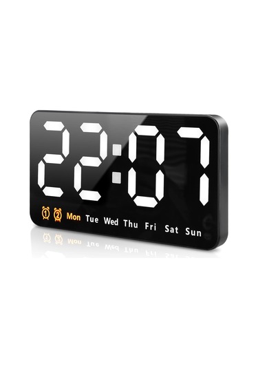 Büyük Dijital Duvar Saati, 3 Ayarlanabilir Parlaklık Seviyesine Sahip Büyük Led Dijital Duvar Saati Diğer