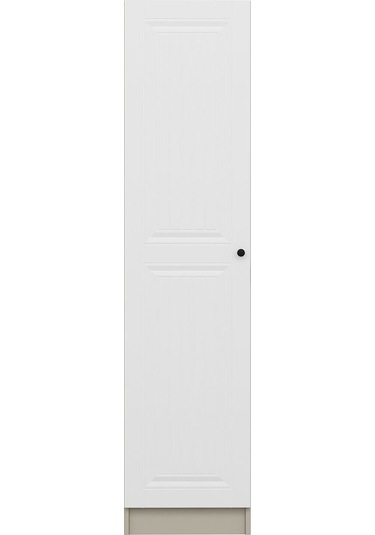 Minar Kale 1 Kapaklı Dolap İlkbahar Mebran 190cm - Kumtaşı/beyaz - Raflı Çok Renkli