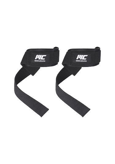 Musclecloth Padded Lifting Straps Siyah-Standart