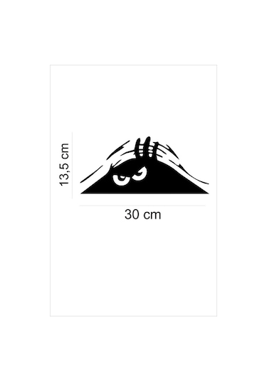 Bagajdan Bakan Adam Araç Oto Sticker (30X13,5 Cm)
