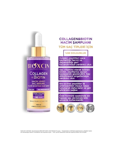 Bioxcin Saç Serum Collagen Biotin 100 Ml 2 Adet