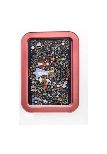 Fairytale Desenli Grande Metal Tepsi, 31 X 43 Cm