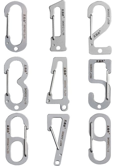 Pazly Yürüyüş Ve Pratik Karabinalı Kampçılık, İçin Geeroyoo Dayanıklı Çok Çelik Balıkçılık Anahtarlık Amaçlı Aksesuar - Jz