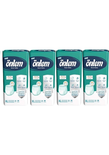Önlem Emici Külot Hasta Bezi XL 4 x 30'lu
