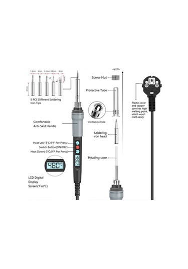 Homyl Dijital Lehimleme İstasyonu 90w Lcd Doğru