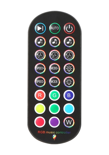 Kosona Akıllı Tv Müzik Işık Şeridi - Rgb 5050 Smd, Bluetooth + 24 Tuşlu Kumanda, 4 Mod 16 Renk, Ip65, 2m 60 Led