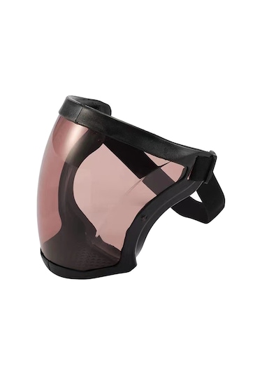 Symbee Kaynakçı Kaynak Koruması Yüz Koruması: 120 C Isı Dayanımı, Soluklu, Kahverengi Cam, Değiştirilebilir Yastık, Isı Ve Islık Koruma