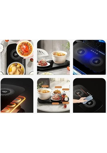 Flybuy Yemek Isıtma Plakası - Elektrikli Sıcak Tabak Altlığı - Beyaz - Hızlı Isıtma Beyaz