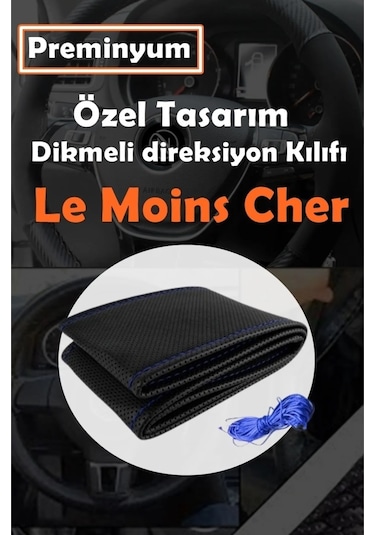 Fiat Egea Oto Direksiyon Kılıfı Mavi Dikiş Estetik Görünüm