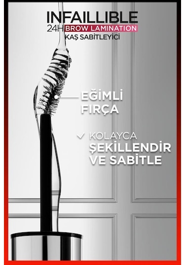 L'Oréal Paris Infaillible 24H Brow Lamination Şeffaf Kaş Sabitleyici
