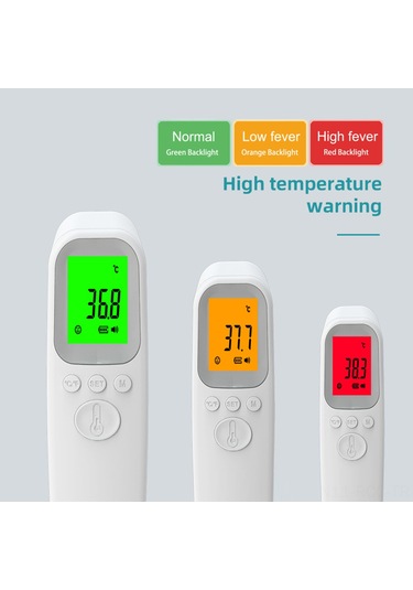 Ruicoo El Tipi Dijital Termometre, İnsan Ve Nesne Sıcaklığı Ölçer, 3-5 Cm Mesafe, 32 Hafıza, Pil Yok Aaa Gereklidir