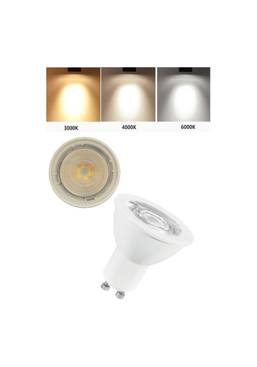 Zmr-121/b.40 6 Lı 7w Led Çanak Ampul Seti 3000k Günışığı Mercekli 540lm Yüksek Verimli Aydınlatma