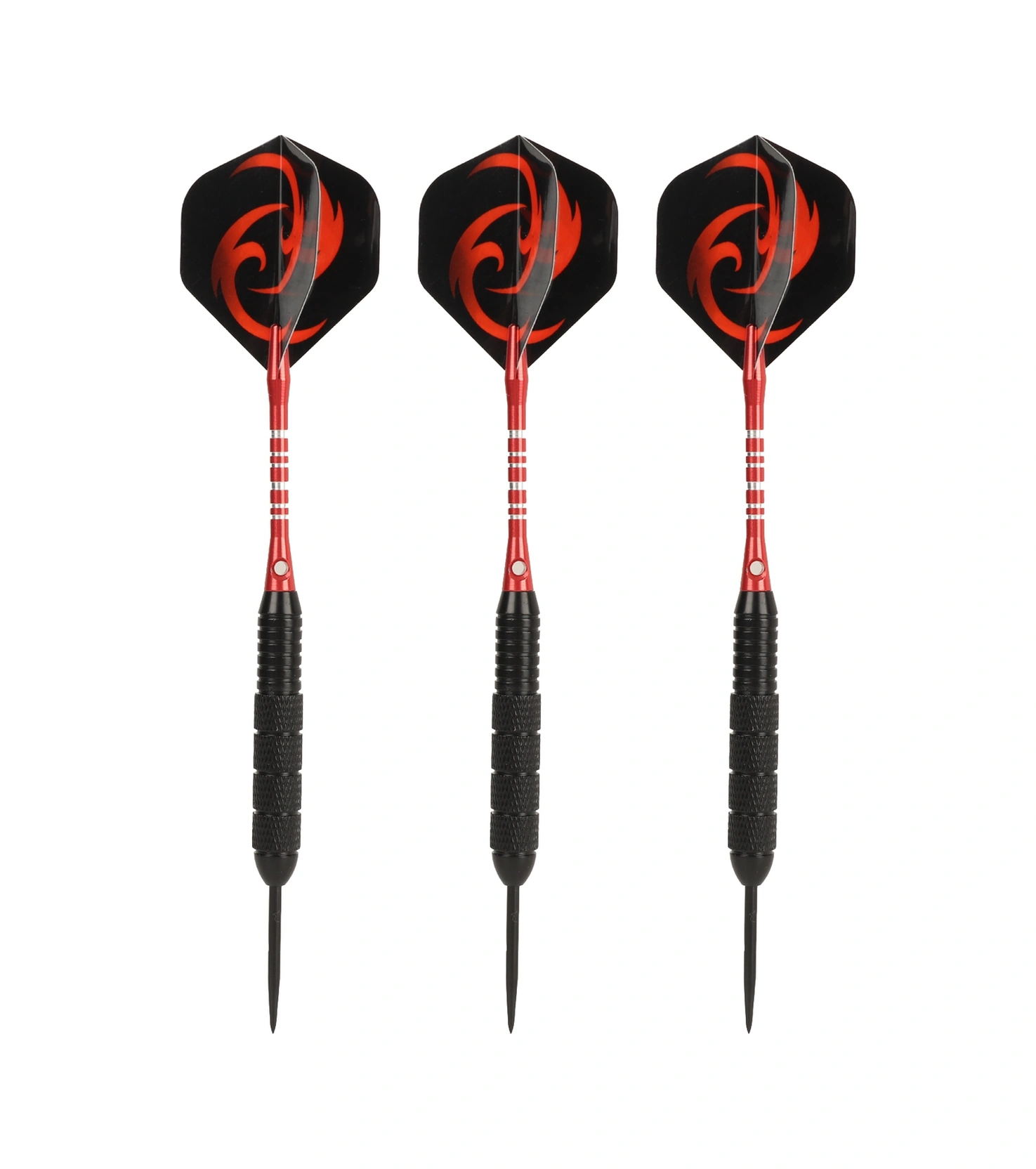 Shineyee Profesyonel Çelik Uçlu Dart Seti, Kayma Önleyici Sap Ve Taşınabilir Kutu İle Ev, Bar Ve Toplantılar İçin Kırmızı