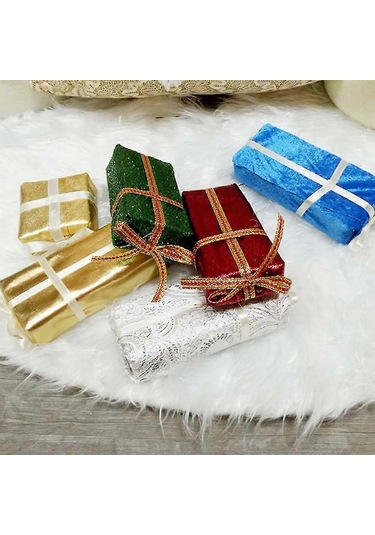 Neşeli Noel Partisi İçin Noel Ağacı Peluş Etek Dekorasyonu Suni Kürk Noel Ağacı Eteği