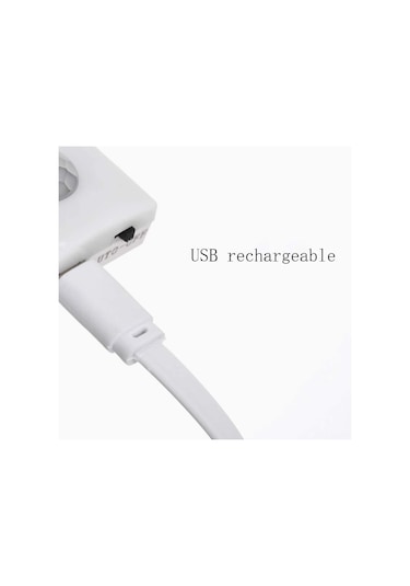 Kangvka Led Hareket Sensörlü Işık, Usb Şarjlı, 7 Led Beyaz Işık, 350mah, Dolap/yatak Odası/merdiven Işığı X15 Diğer